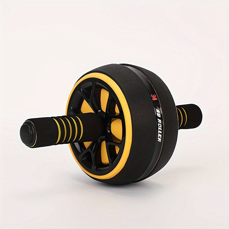 1pc Silent Ab Roller Wheel - Core Strengthener for Arms, Back & Belly - Fitness Equipment for Body Shaping - Durable PP/Stainless Steel/Foam - Available in Red, Blue, Black
