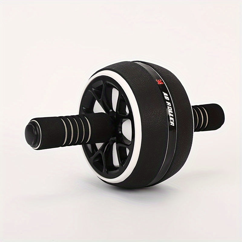 1pc Silent Ab Roller Wheel - Core Strengthener for Arms, Back & Belly - Fitness Equipment for Body Shaping - Durable PP/Stainless Steel/Foam - Available in Red, Blue, Black