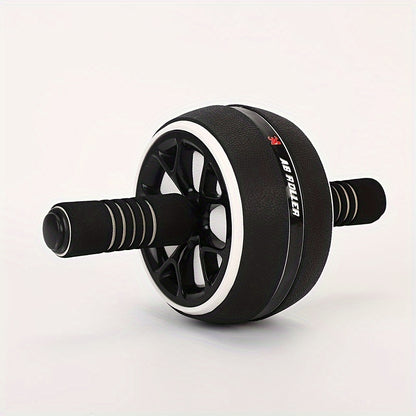 1pc Silent Ab Roller Wheel - Core Strengthener for Arms, Back & Belly - Fitness Equipment for Body Shaping - Durable PP/Stainless Steel/Foam - Available in Red, Blue, Black