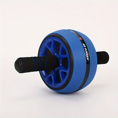 1pc Silent Ab Roller Wheel - Core Strengthener for Arms, Back & Belly - Fitness Equipment for Body Shaping - Durable PP/Stainless Steel/Foam - Available in Red, Blue, Black