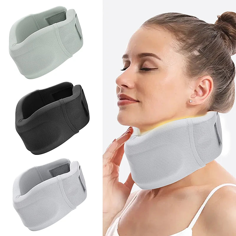 Neck Support, Soft Foam Neck Support for Neck Pain and Support, Adjustable Neck Collar, Relieve Cervical Pressure During Sleep