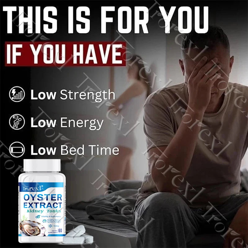 Oyster Extract Tablets Supports Energy Vigorizante and Wellness, Male Health Enhancing Supplement