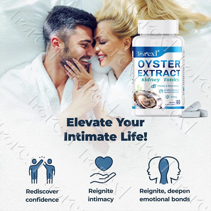 Oyster Extract Tablets Supports Energy Vigorizante and Wellness, Male Health Enhancing Supplement
