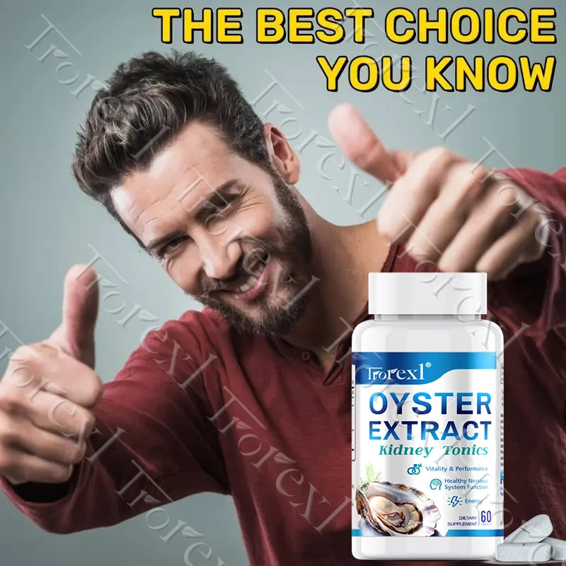 Oyster Extract Tablets Supports Energy Vigorizante and Wellness, Male Health Enhancing Supplement