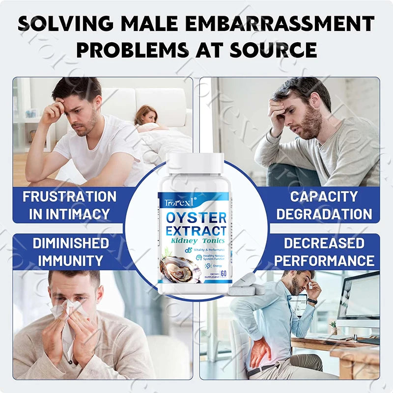 Oyster Extract Tablets Supports Energy Vigorizante and Wellness, Male Health Enhancing Supplement